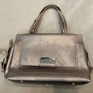 Metallic Leather Handbag
